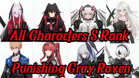 pgr characters|punishing gray raven characters.